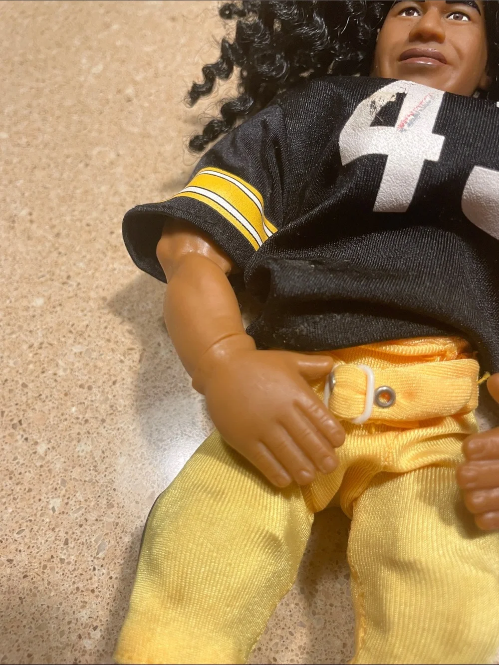 Troy Polamalu Doll in Black & Yellow Jersey (#43)